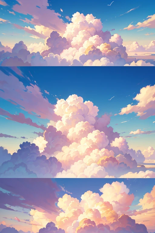 (best quality,4k,8k,highres,masterpiece:1.2),ultra-detailed,(realistic,photorealistic,photo-realistic:1.37),a plane flying through the clouds,(anime clouds),(anime sky),(anime background),beautiful fluffy clouds,Japanese cartoon,puffy pink anime clouds,colorful anime movie background,beautiful clouds in the sky,anime background art,Studio Ghibli's sky,anime movie background,dreamy clouds,dreamy sky,fluffy soft clouds,fantasy swollen sky,background art,colorful clouds