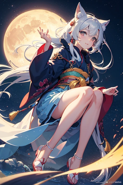 "(best quality,4k,8k,highres,masterpiece:1.2),ultra-detailed,(realistic,photorealistic,photo-realistic:1.37),bright full moon shining on the ocean,anime background,anime night sky,anime clouds,anime scenery,clear night sky,cloudy sky illuminated by moonlight,luminous moonlight,anime screenshot,atmospheric anime,moonlit night,beautiful floating clouds,Japanese animation,crescent moon,soft moonlight illuminating the scene"