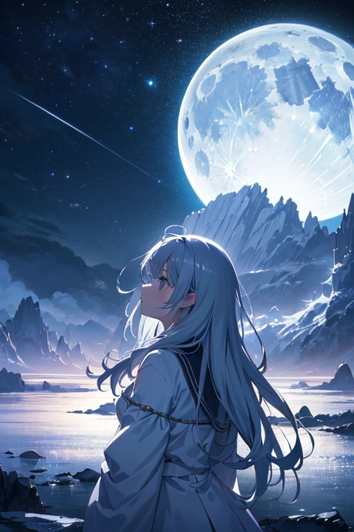 (best quality,8K,highres,masterpiece:1.2),ultra-detailed,realistic,moonlit,anime background,night sky,serene atmosphere,dreamy moonlit ambiance,moonlight filtering through the clouds,atmospheric anime,moonlit backdrop,anime movie scenery,anime sky,moonlight floating in the night,moonlit sky,night sky with moonlight,cloudy backdrop under the moonlight