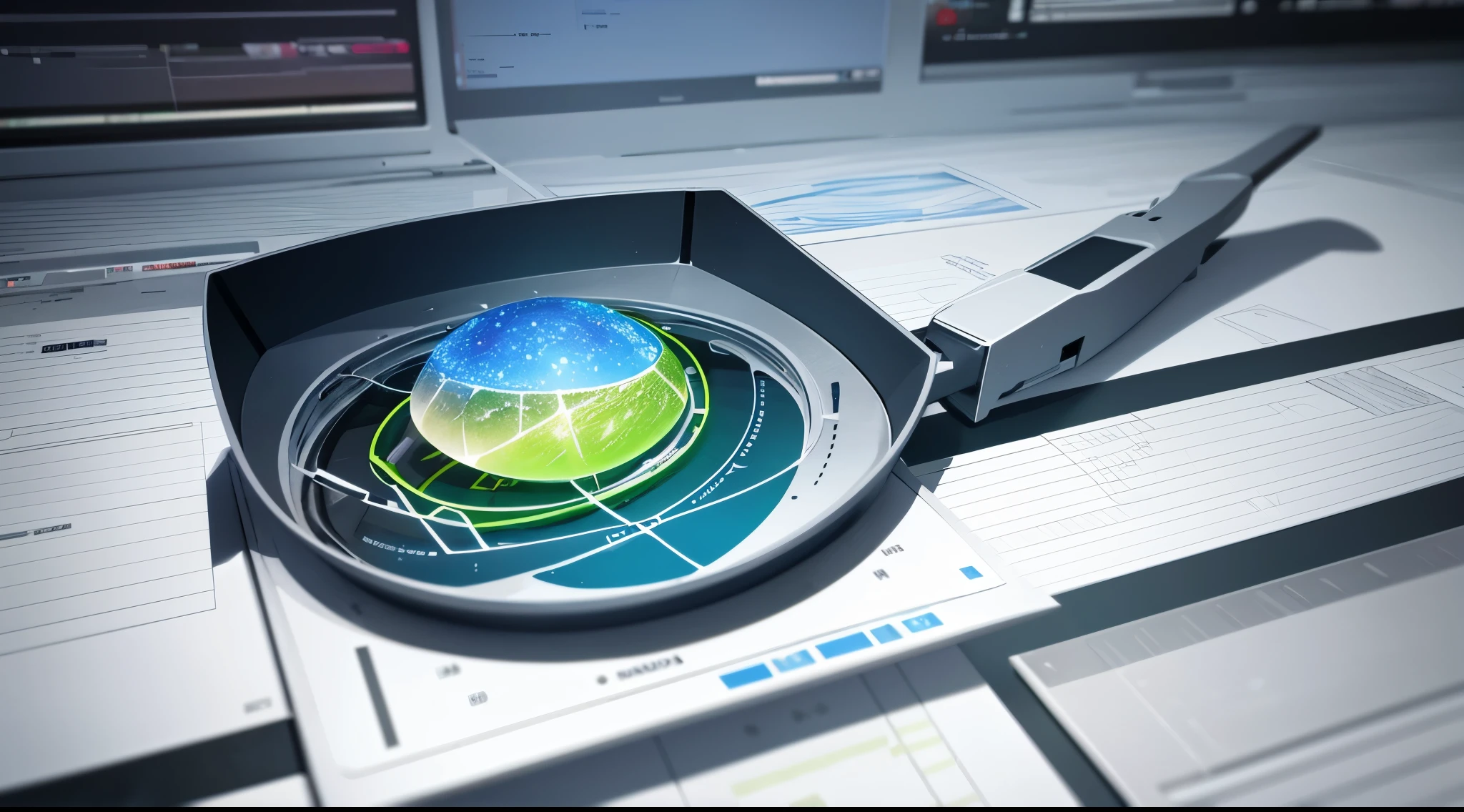 Engaging 3D visualization featuring stunning graphs、glinting
