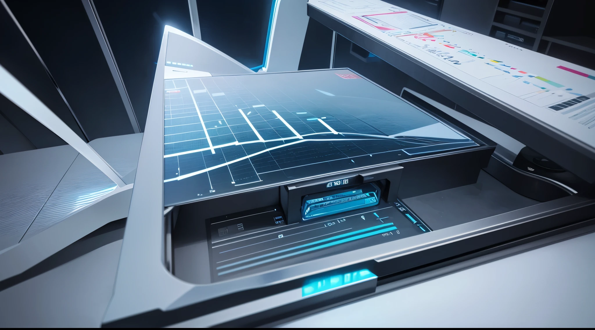 Engaging 3D visualization featuring stunning graphs、glinting