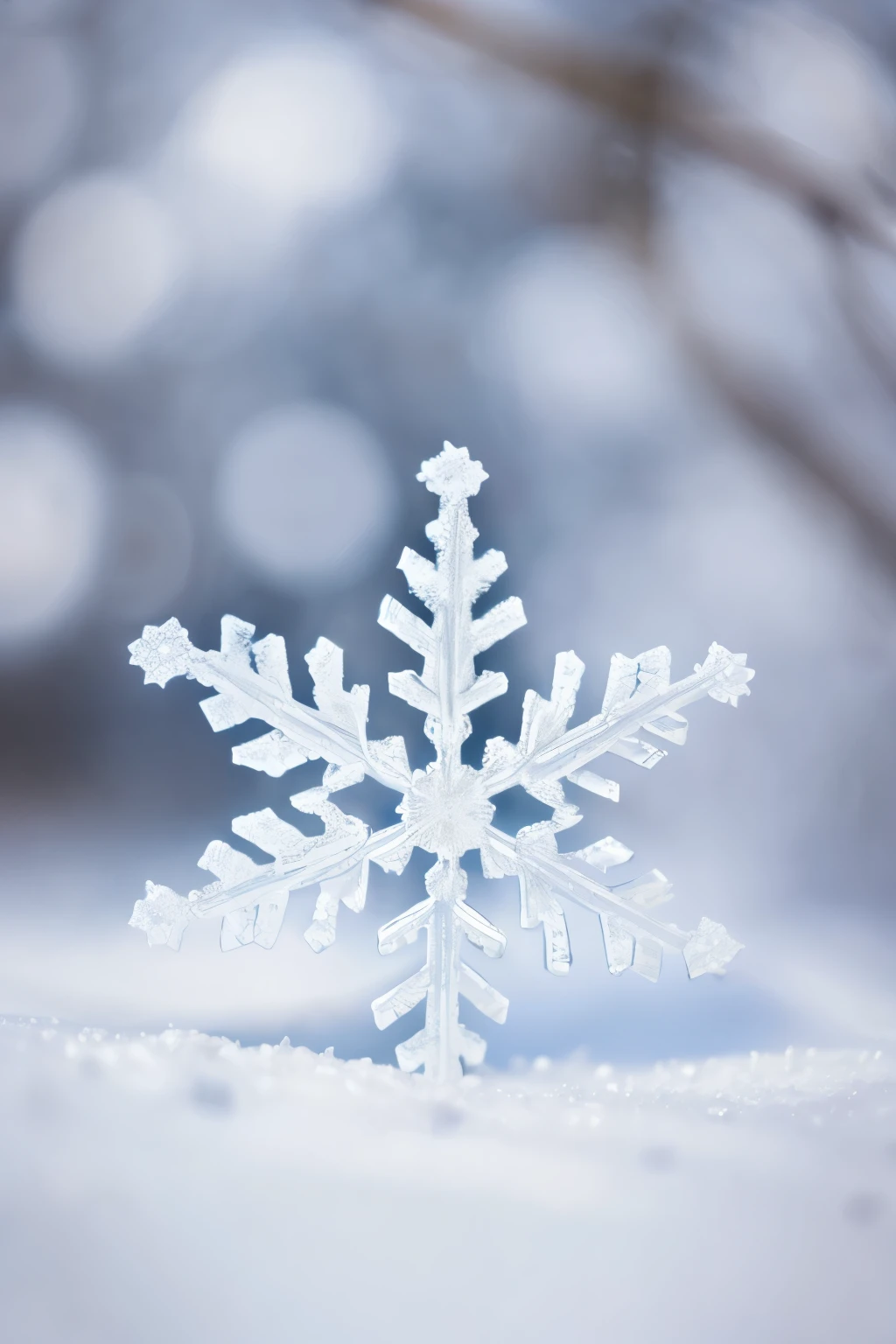 Magical snowflakes , winter, snow, macro photography, soft bokeh