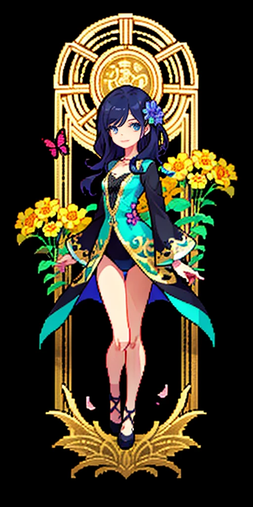 crouching down、puddle、Wet、Opening leg-shaped legs、opens legs、Lace panties(8K、top-quality:1.2)、(masuter piece:1.37)、(a picture、Photorealsitic:1.37)、 full body Esbian, (Perfect body:1.1)、(art nouveau:1.25), Maximalism artstyle,neon theme,suprematism,beautiful detailed flower, beautiful detailed eyes,hyper detailed,flower,hyper quality,,eyes,flower and hair is same color,beautifuly color,face,her hair is becoming flower, flower,hair,flower,butterfly,,1girlkawaii,,high details, high quality,back light,hair and clothes is flower,upper body ,high quality,hair with body ,webbed dress, upper body, flower leg, flower hands,body with flower, flower with clothes , dress with flower, , light particles,black background, Hair with flower,small breast with flower,floating hair with flower,floating1girl,small breast, marbling with hair and clothes, looking at viewer,original,arm down, cutting, black background, flower forground, hair with flower,highres, hair with flower,hair with flower ,hair, wavy hair ,diffusion lighting, abstract,Butterfly with body, flower with hair, her hair is flower,big top sleeves, floating,pupils, [[hair over one eye]],dark