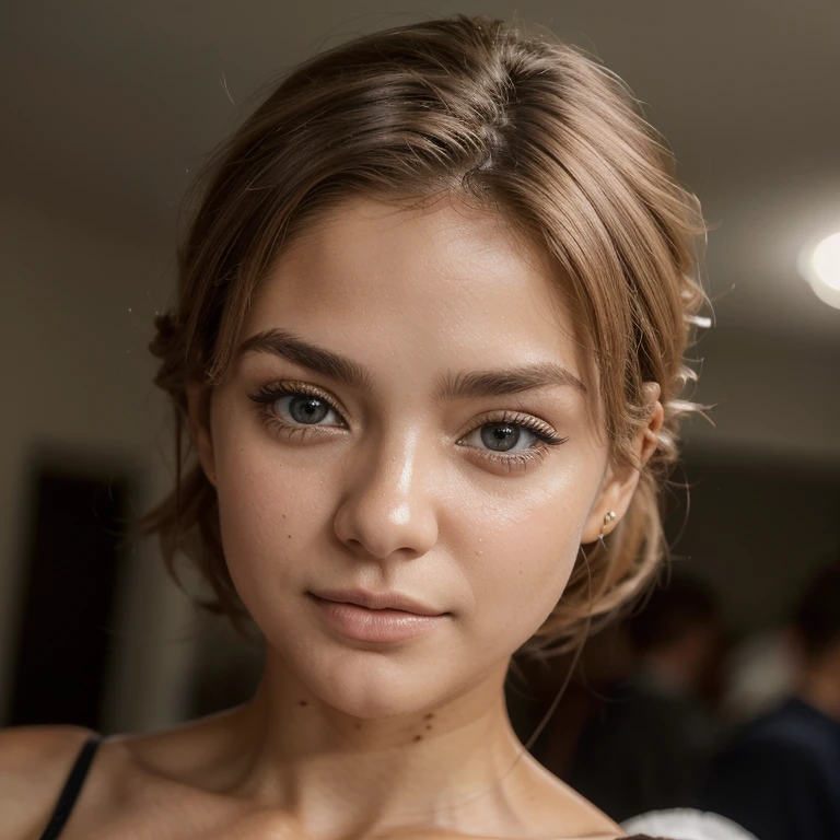 ((ultra realistic), ((master part)), ((circunstanciado)), rosto perfeito, olhos perfeitos, 20 anos, menina slim fit, cara bonito, Beautiful , grandes olhos azuis, olhos perfeitos, Olhos detalhados, luz natural, noite, bunda grande, humor sexy, Pose sexy, Sombra Escura, Blurry, rough skin, cabelos longos, peito grande, montanha, natal
