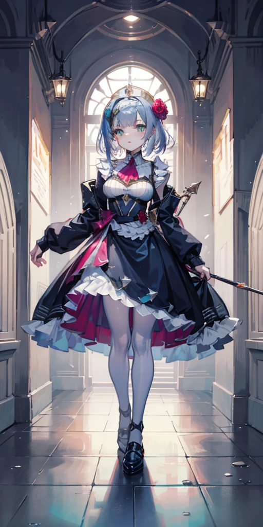 masterpiece, top quality, best quality), pixel,pixel art, 1 girl, aqua, fullbody, Cyprinid