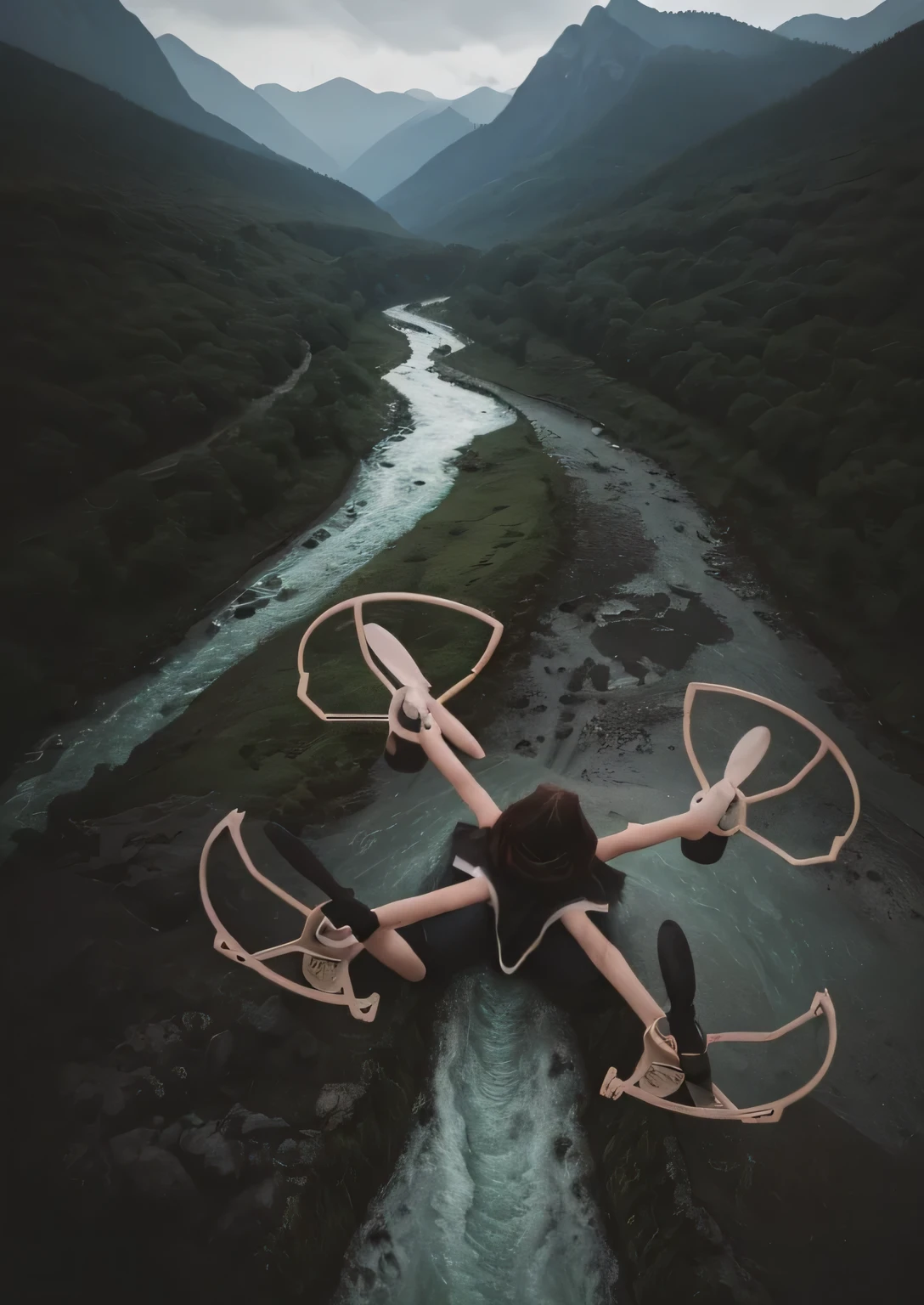 Overlooking the mountains and rivers