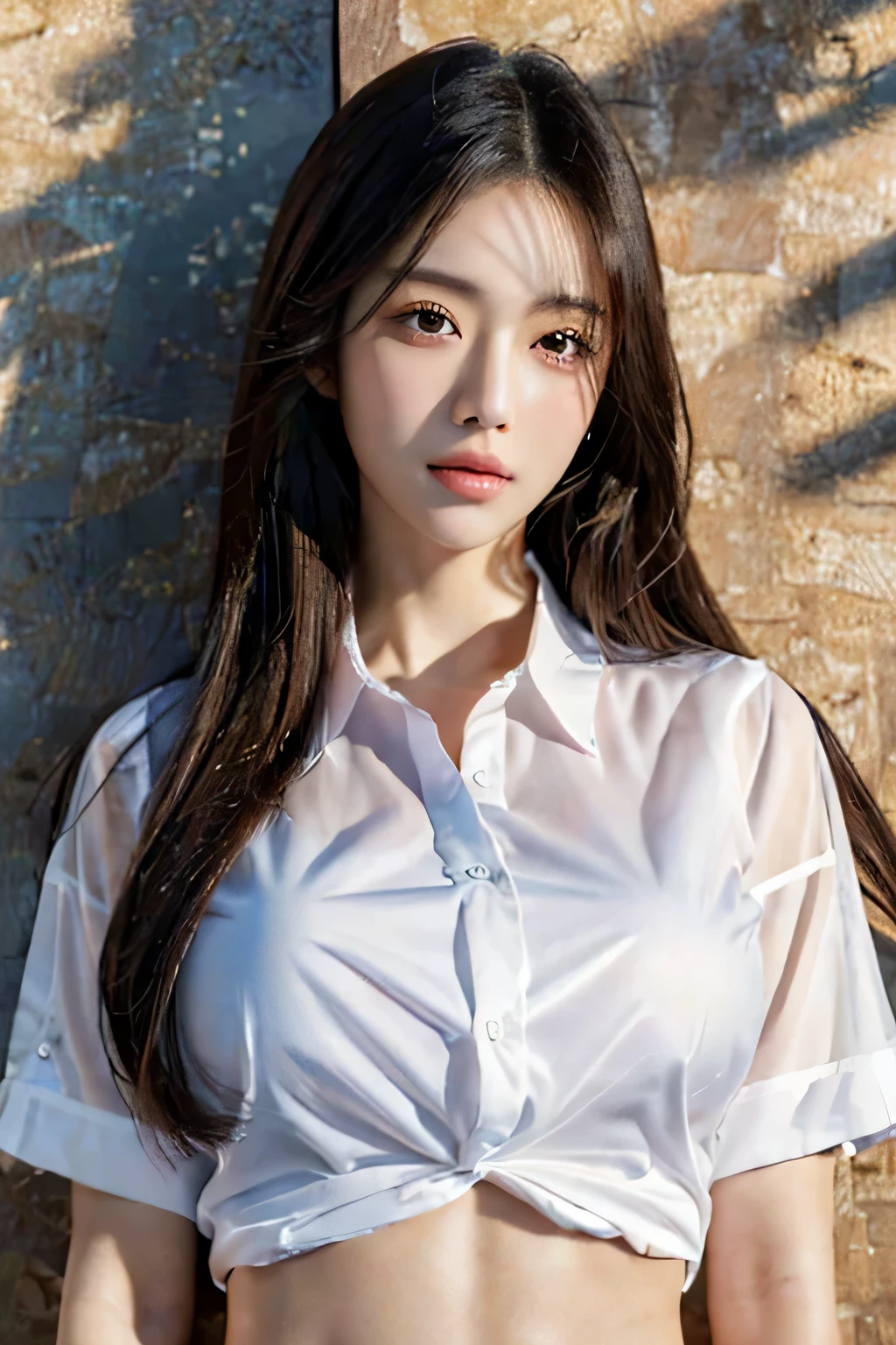 (Best Quality, 8k, 32k, Masterpiece, UHD: 1.3), Attractive Japan Woman Pictures, One Girl, (Big: 1.0), Abs, Perfect Body, (Transparent Shirt: 1.1), Ultra Detailed Face, Detailed Lips, Fine Eyes, Double Eyelids