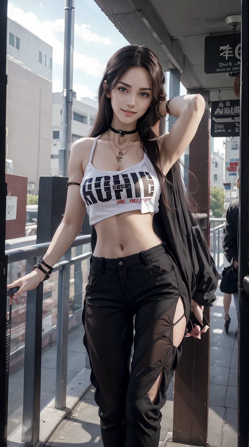 Sexy girl with microskirt, teenager