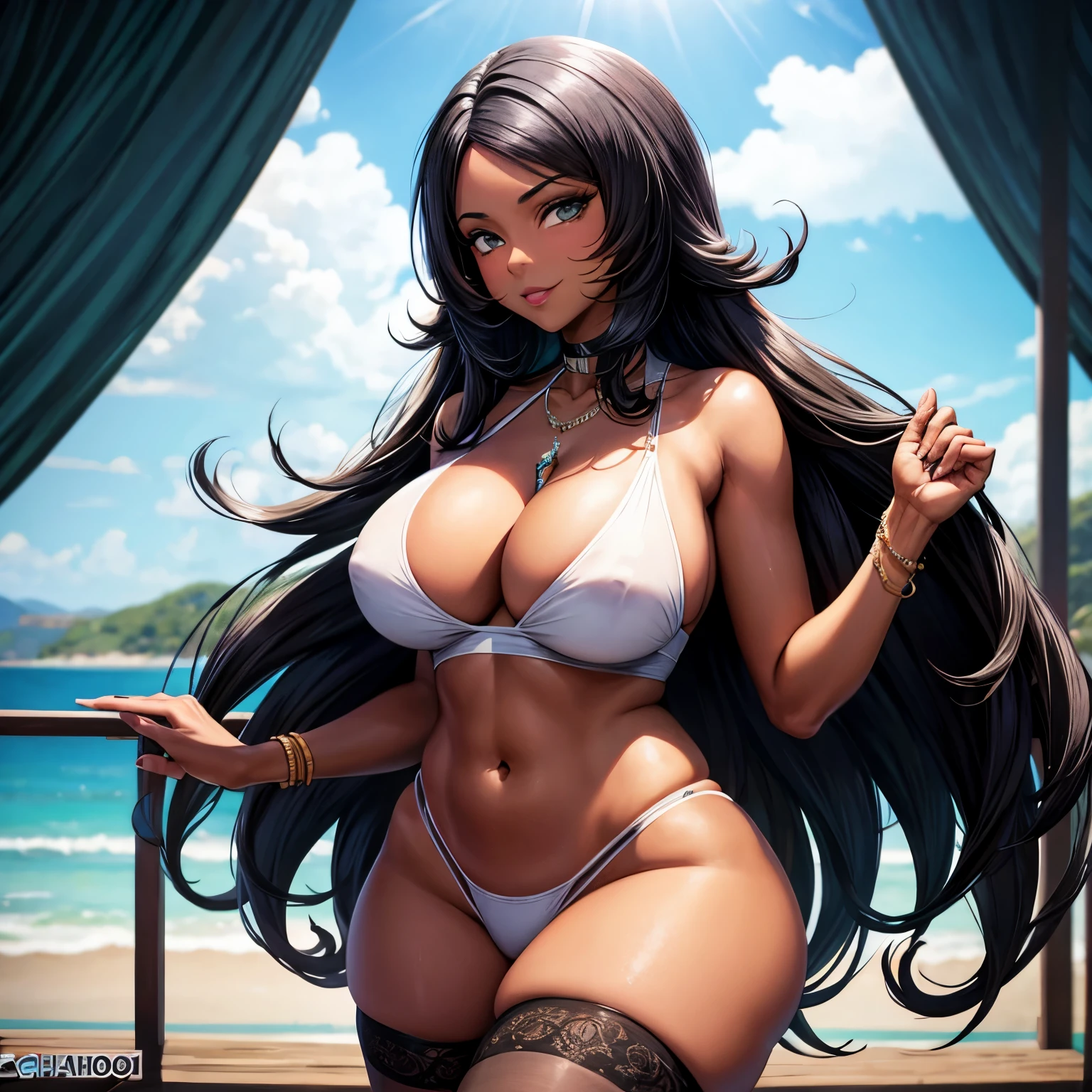 Milf negra , cabelo cacheado