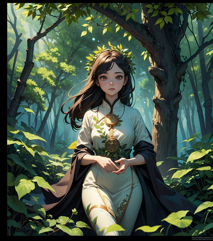 tmasterpiece, Best quality at best, (middle blank background), (middle blank border), (Very detailed CG unified 8k wallpaper), (Best quality at best), (Most Best Illustration), (The best shadow), The UI interface border design has a forest theme with nature elements. The avatar frame is designed in a circle of the crone, Surrounded by delicate leaves and branches, 具有萤火虫和发光particle effect, (UI interface frame design), (nature elements), (Jungle theme), (circle of the crone), (Leaving the Lansie Fly), (delicate leaves), (Glow), (particle effect). , isometric 3D, octaneratingrendering, Ray traching, 超詳細