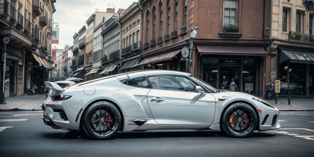 1940s style white sports car parked in front of a large building, pexels contest winner, renaissance, automotive photography, vehicle photography, no watermarks, car commercial photograph, sportscar, shot on sony a 7 iii, full view of a sport car, 🤬 🤮 💕 🎀, car photography