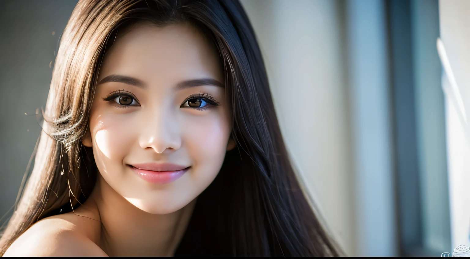 highest quality, epic realistic, ((portrait:1.5)),(background: white) high contrast ,glorious picture, lowest lux, lighting face, she's comfortable, wearing nothing, looks incredible, (8k, Raw photo, Highest quality),(epic realistic:1.5), a woman, face,(detailed eyes:0.8),(looking at the camera:1.4), (Highest quality), ( high contrast, deep shadows),Intricate details,cinematic,((skin:1.4)), (long dark hair:1.3), long hair, messy ,(Hdr:1.5),Detailed, colors, Superior quality, Masterpiece, Raw Photo (20-year-old, looking at viewer), beautiful, (wearing nothing), perfect, natural, perfect composition, portrait, perfect face, smiling expression, Captivating eyes, Bright details, Tight lips, (High Skin Detail),, (blue tint: 0.6), (sale: 0.8), (bloody: 0.7), Key lighting , (backlight: 0.5), Medium depth of field, Canon 5d, 50mm lens, f/4 apertures, (Ultra-detailed, Complex detail), sharp focus, soft colors, 8k, Absurd, 80mm, white background, photography, smiling, pinay, filipina, large boobs, white background, wearing nothing, nudist