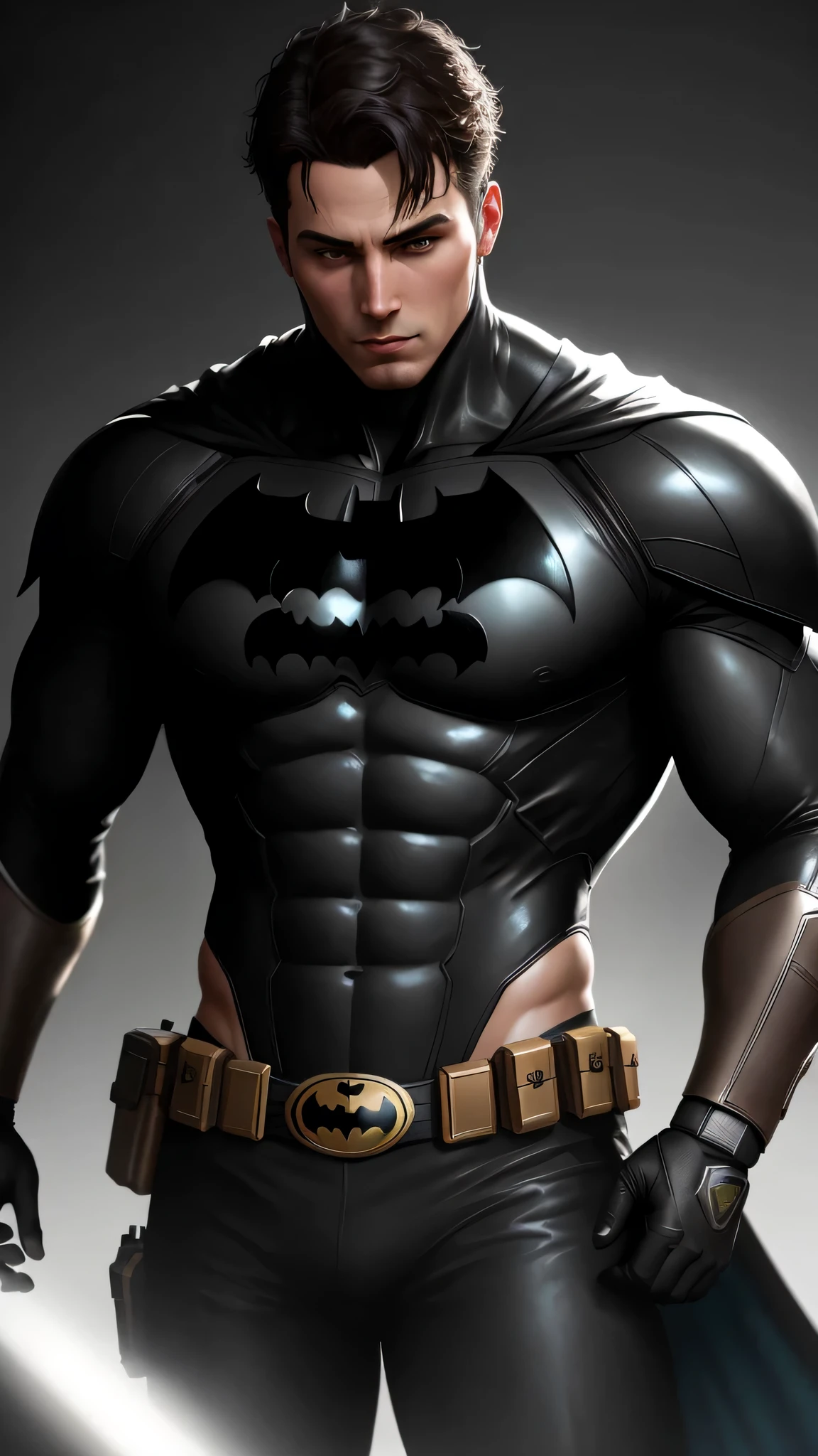 male Batman, photografic,soft-lighting, Soft details, octans, artstation trending, ultra-high detail, ultra realistis, Cinematic,16k