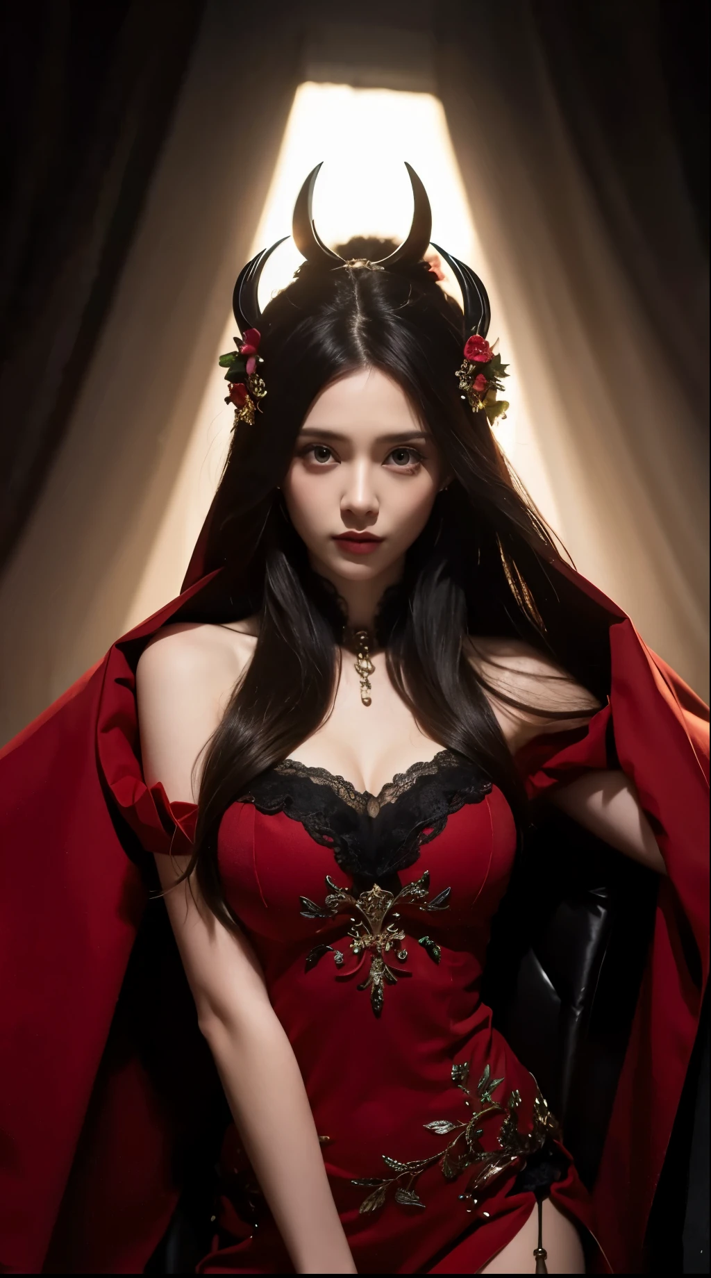 Detailed image quality,Pandora the Witch,wing, Succubus主题,堕落Angel,Excellent,scary,Secret Terror,Tentacles,With eyes,Uncanny Valley Effect,Beast Blood Moon,skeleton,vampire,Hellfire,Dark Queen,Angel,magician magic witch,16岁Angel,Eyes are blue(Pupils as deep as the starry sky),Gorgeous tattoo designs all over the body,Succubus,Dark Queen,Gold Jewelry,Flame dragon