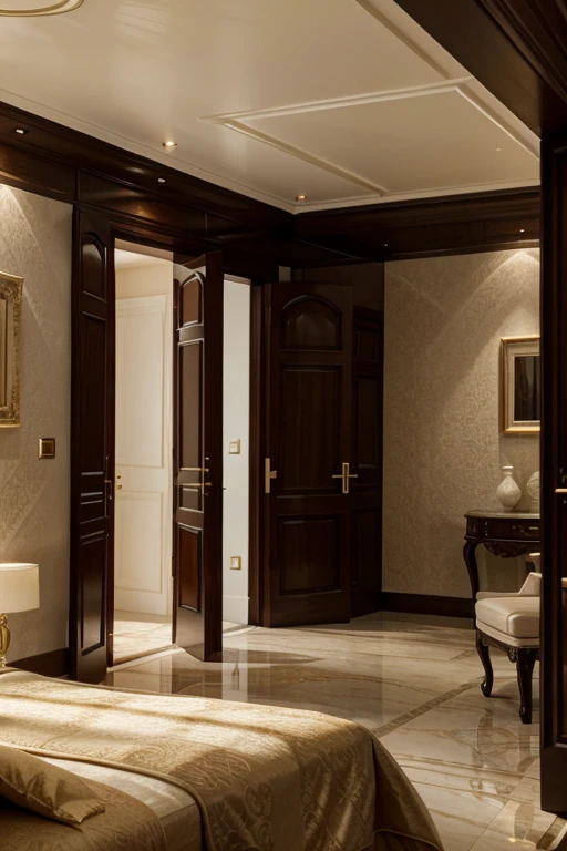 20% blurred luxury mansion villa room interior wall realistic 4k