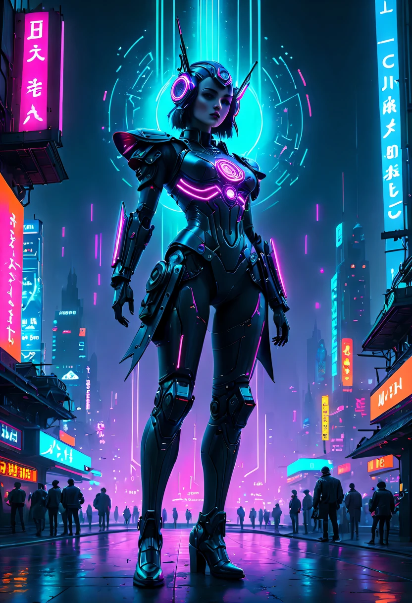 ultra-realistic realism, shadowing, anaglyph, stereograms, Standing painting, Perspectives, atmosphric perspective, 8K, super detailing, acurate, Best quality at best, A high resolution, 16k, hyper HD, Award-Awarded, Anatomically correct,Spectacular的城市夜景,centre,The fountain,metal sculpture,neonlight,advertising billboard,lead,Spectacular,Mechanical winguturistic background,Beautiful sci-fi art, science fiction digital art插画, Digital Cyberpunk Art, 科幻digitial painting, 未来派digitial painting, futuristic concept art, in front of a sci fi cityscape, science fiction digital art, 先进的Digital Cyberpunk Art, epic fantasy digital art style, and Mumford Tom Bagshaw.., dark fantasy style art, Epic fantasy art style,, dark fantasy art style, Epic fantasy art style HD, dark fantasy digital art,a vast cybernetic network metropolis. neonlight,advertising billboard,Embedded LED shine. Future Vision, Excellent location,Features city views, (充满活力的neonlight:1.5), (digitial painting:1.25), (4K:1.2). enviroment: panoramic view of a city,skylines."