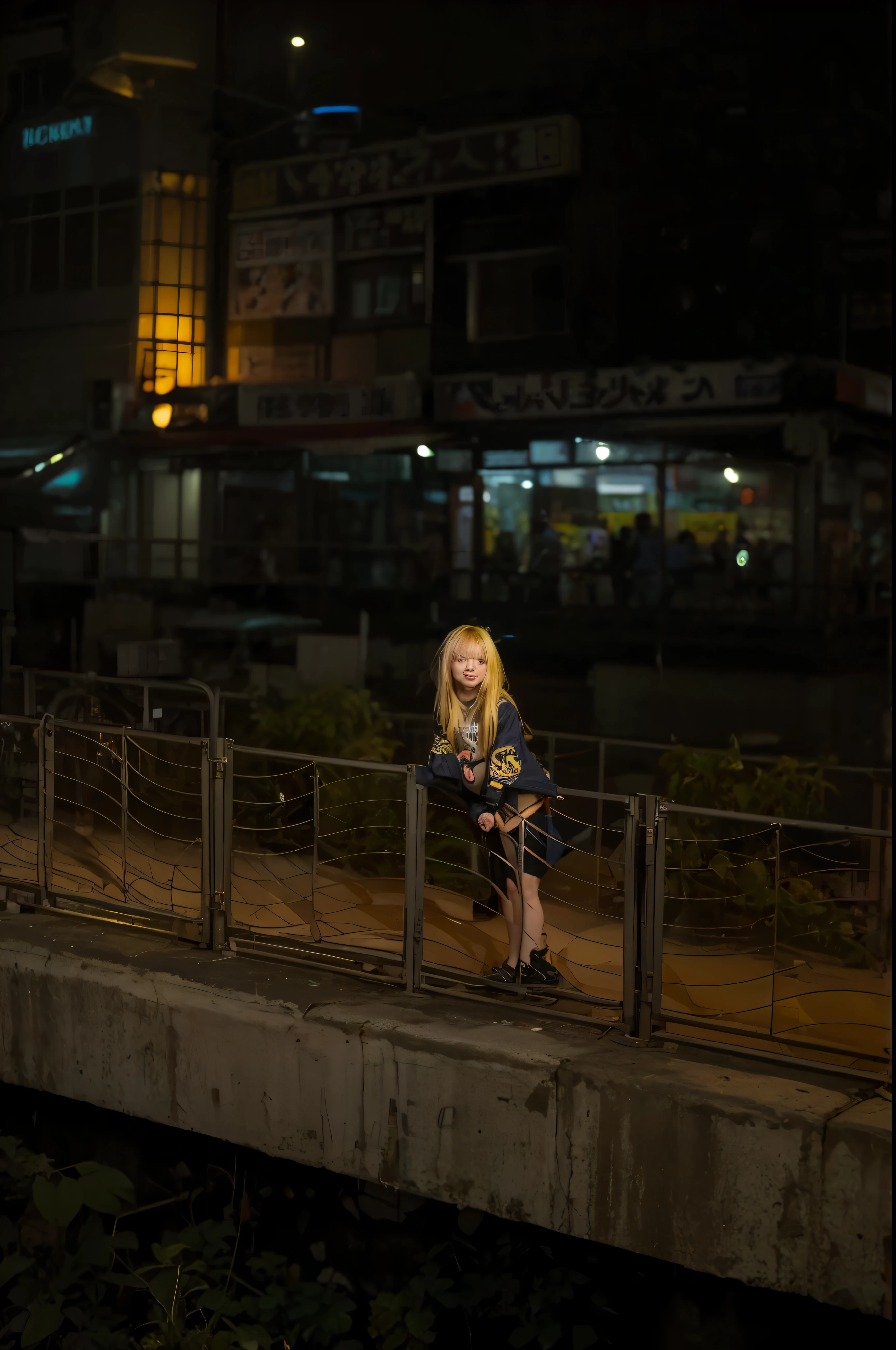 (Best quality, 8k, 32k, Masterpiece, UHD:1.2) "Visualize the vibrant and electrifying ambiance of Tokyo's Harajuku district, renowned for its dazzling neon lights and bustling energy. Capture the essence of the bustling streets adorned with colorful, glowing signs and vivid displays. Envision a scene where neon lights illuminate the lively streets, creating an atmospheric glow. Showcase the eclectic mix of vibrant colors, diverse signage, and unique storefronts that define the area's unique character. Infuse the scene with a dynamic and vibrant energy, incorporating a myriad of neon hues, reflections, and the lively movement of people. Emphasize the juxtaposition of modernity and tradition, blending contemporary neon signage with the surrounding cultural elements. Convey the pulsating heartbeat of Harajuku, evoking a sense of excitement and vibrancy through the artwork."