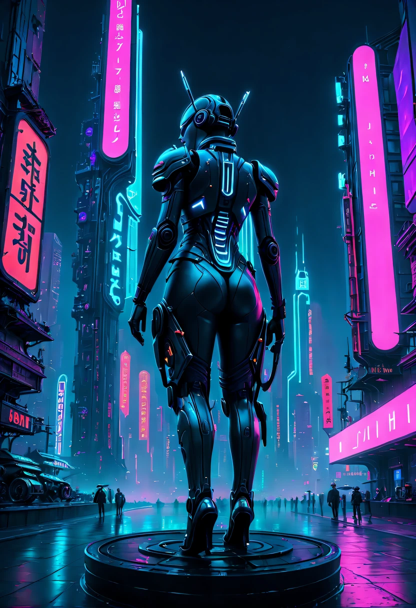 ultra-realistic realism, shadowing, anaglyph, stereograms, Standing painting, Perspectives, atmosphric perspective, 8K, super detailing, acurate, Best quality at best, A high resolution, 16k, hyper HD, Award-Awarded, Anatomically correct,Spectacular的城市夜景，centre，The fountain，metal sculpture，neonlight，advertising billboard，lead,Spectacular,Mechanical winguturistic background，Beautiful sci-fi art, science fiction digital art插画, Digital Cyberpunk Art, 科幻digitial painting, 未来派digitial painting, futuristic concept art, in front of a sci fi cityscape, science fiction digital art, 先进的Digital Cyberpunk Art, epic fantasy digital art style, and Mumford Tom Bagshaw.., dark fantasy style art, Epic fantasy art style,, dark fantasy art style, Epic fantasy art style HD, dark fantasy digital art，a vast cybernetic network metropolis. neonlight，advertising billboard,Embedded LED shine. Future Vision, Excellent location，Features city views, (充满活力的neonlight:1.5), (digitial painting:1.25), (4K:1.2). enviroment: panoramic view of a city，skylines."