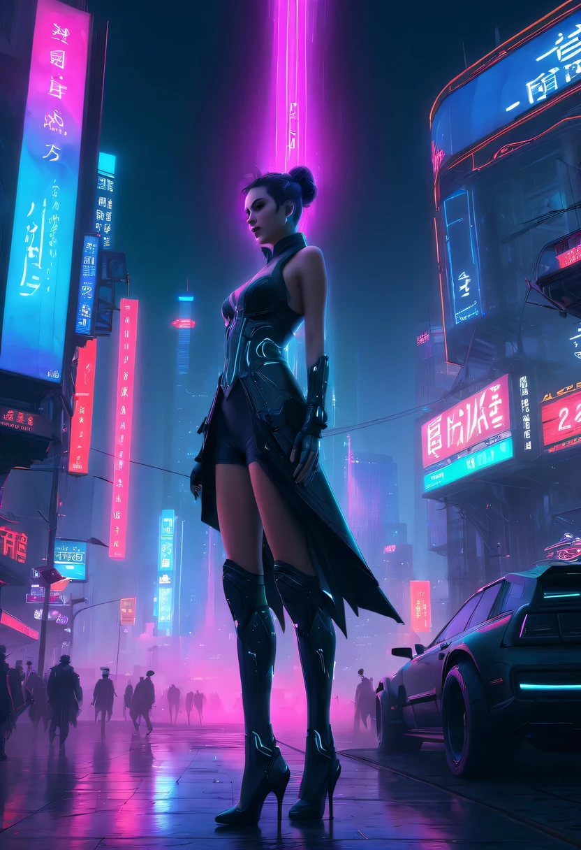 ultra-realistic realism, shadowing, anaglyph, stereograms, Standing painting, Perspectives, atmosphric perspective, 8K, super detailing, acurate, Best quality at best, A high resolution, 16k, hyper HD, Award-Awarded, Anatomically correct,Spectacular的城市夜景,centre,The fountain,metal sculpture,neonlight,advertising billboard,lead,Spectacular,Mechanical winguturistic background,Beautiful sci-fi art, science fiction digital art插画, Digital Cyberpunk Art, 科幻digitial painting, 未来派digitial painting, futuristic concept art, in front of a sci fi cityscape, science fiction digital art, 先进的Digital Cyberpunk Art, epic fantasy digital art style, and Mumford Tom Bagshaw.., dark fantasy style art, Epic fantasy art style,, dark fantasy art style, Epic fantasy art style HD, dark fantasy digital art,a vast cybernetic network metropolis. neonlight,advertising billboard,Embedded LED shine. Future Vision, Excellent location,Features city views, (充满活力的neonlight:1.5), (digitial painting:1.25), (4K:1.2). enviroment: panoramic view of a city,skylines."