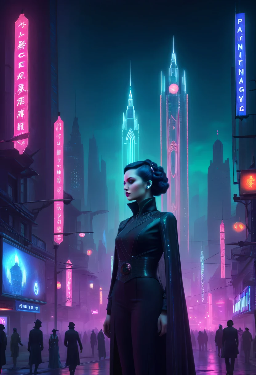 epic fantasy digital art style, and Mumford Tom Bagshaw.., dark fantasy style art, Epic fantasy art style,, dark fantasy art style, Epic fantasy art style HD, dark fantasy digital art,a vast cybernetic network metropolis. neonlight,advertising billboard,Embedded LED shine. Future Vision, Excellent location,Features city views, (充满活力的neonlight:1.5), (digitial painting:1.25), (4K:1.2). enviroment: panoramic view of a city,skylines."