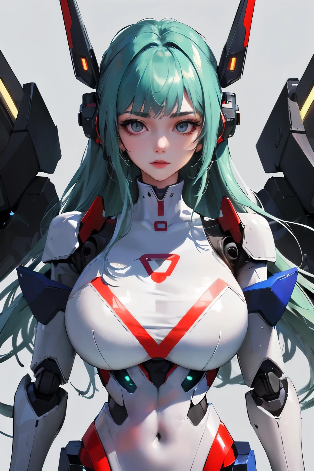 (((masterpiece))),((best quality)),detailed,1girl,realistic,(robot_girl,Mecha):1.2,Ceramic body,Smooth shoulders,Network background,Extremely detailed city,(Translucent body.),Reflective skin),thigh_gap,Detail face,long_hair,8k,Best quality,Super delicate,(Surreal:1.4),(Big breasts:1.2),