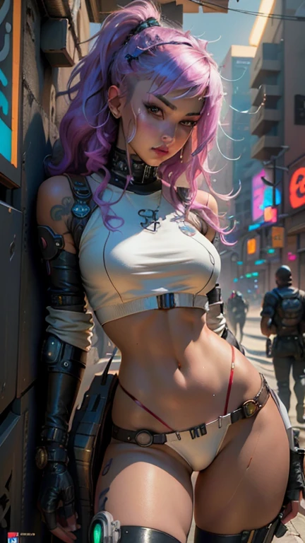 Hay una mujer con grandes pechos marcados,arete en ombligo, desnuda ,tatuajes en brazos Chica cyborg, Linda Chica Cyborg, Chica femenina de anime cyberpunk, Cyberpunk anime chica mech, Chica cyberpunk, sci-fi female, Wojtek FUS, Cyberpunk hermosa chica, WLOP. Scifi, cyberpunk 2 0 y. o Chica modelo, ,seductive cyberpunk dark fantasy, Chica de anime cyberpun