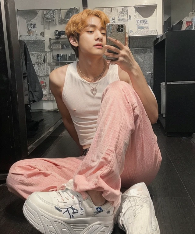 taehyung from BTS face, super realistic, ultra HD