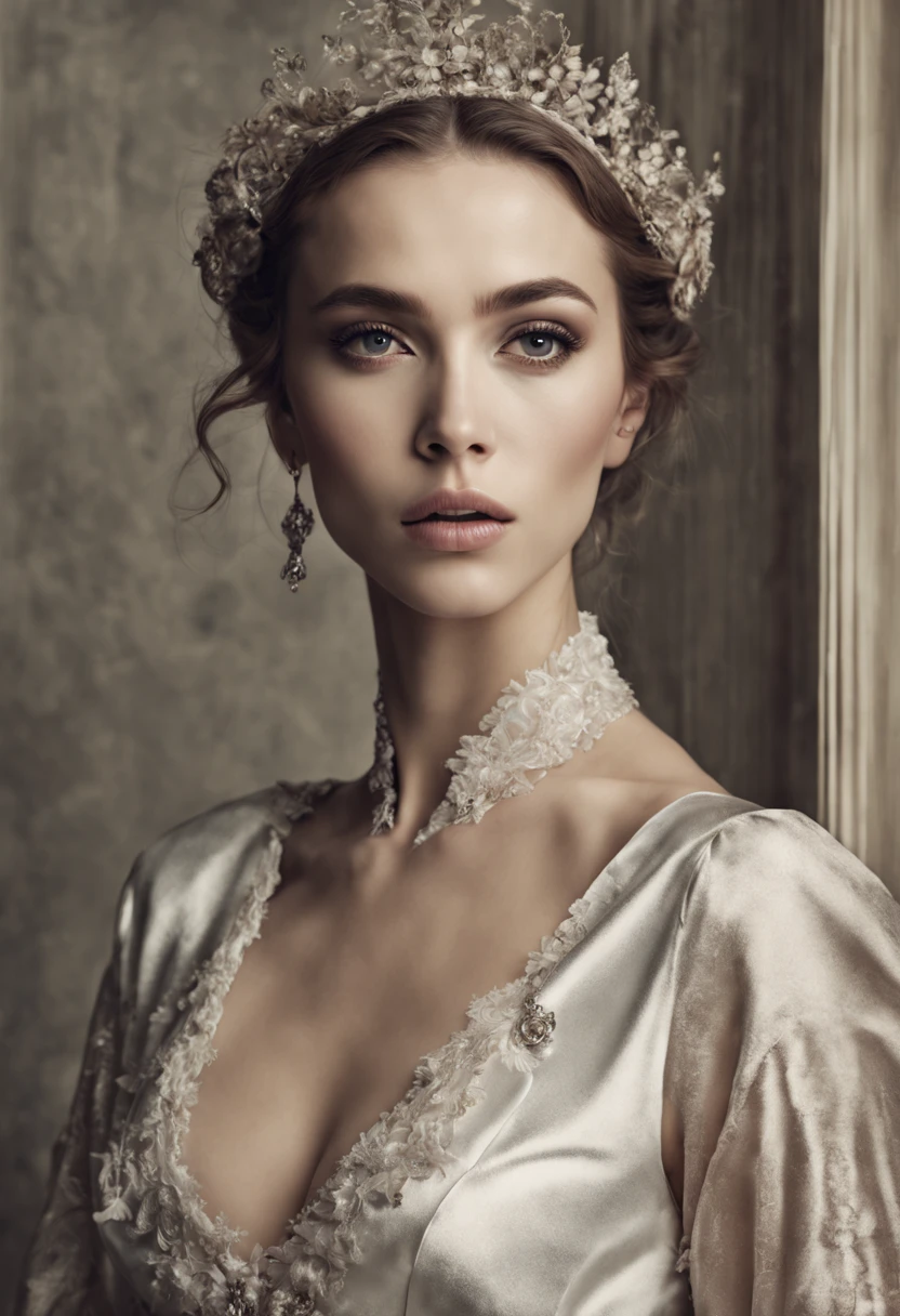 vogue photography,Beutiful women,sportrait,Low angle viewing angle,white backgrounid,pastelcoloshion magazine,marc lagrange,(RAW photo, best quality), (realistic, photo-realistic:1.3), masterpiece, an extremely delicate and beautiful, highres, original, perfect lighting, (extremely detailed CG:1.2), unity, 2k wallpaper, Amazing, finely detail