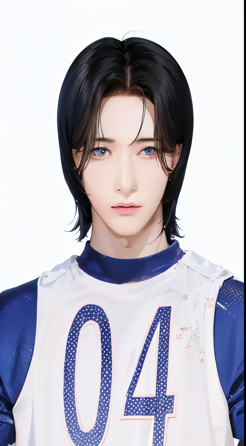 a closeup of a person wearing a t-shirt and a number 40, Cai Xukun, Jinyoung Shin, Taejune Kim, XQC, Yanjun Chengt, Jung Jaehyun, Kim Doyoung, Retrato de Jossi de Blackpink, attractive androgynous humanoid, Xision Wu, Shin Jeongho, androgynous face