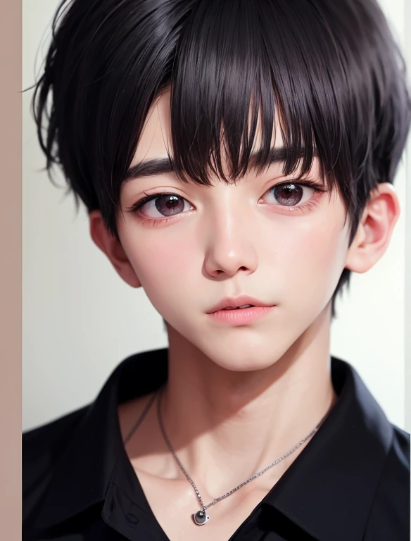 There is a man wearing a necklace and a black shirt, Very very low quality picture, 8K photos, blurry photo, blurry image, obscured face, Jimin\The right eyelid is swollen, low quality photo, blurry photo, 8k is not blurry, obscured face, Very very low quality, Kim Do-young, Kim Tae-joon, korean artist