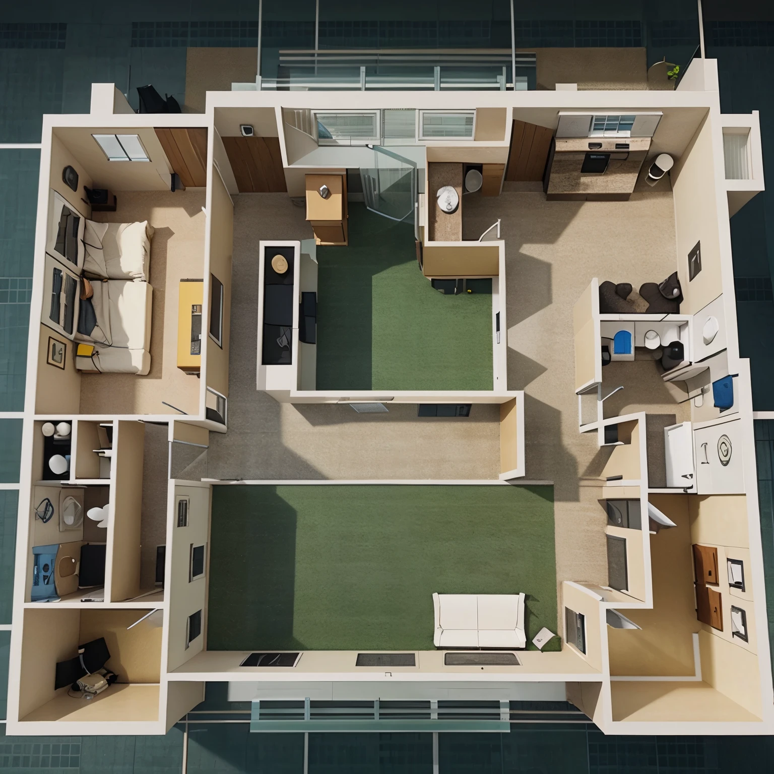 A 2d plan design of a hospital