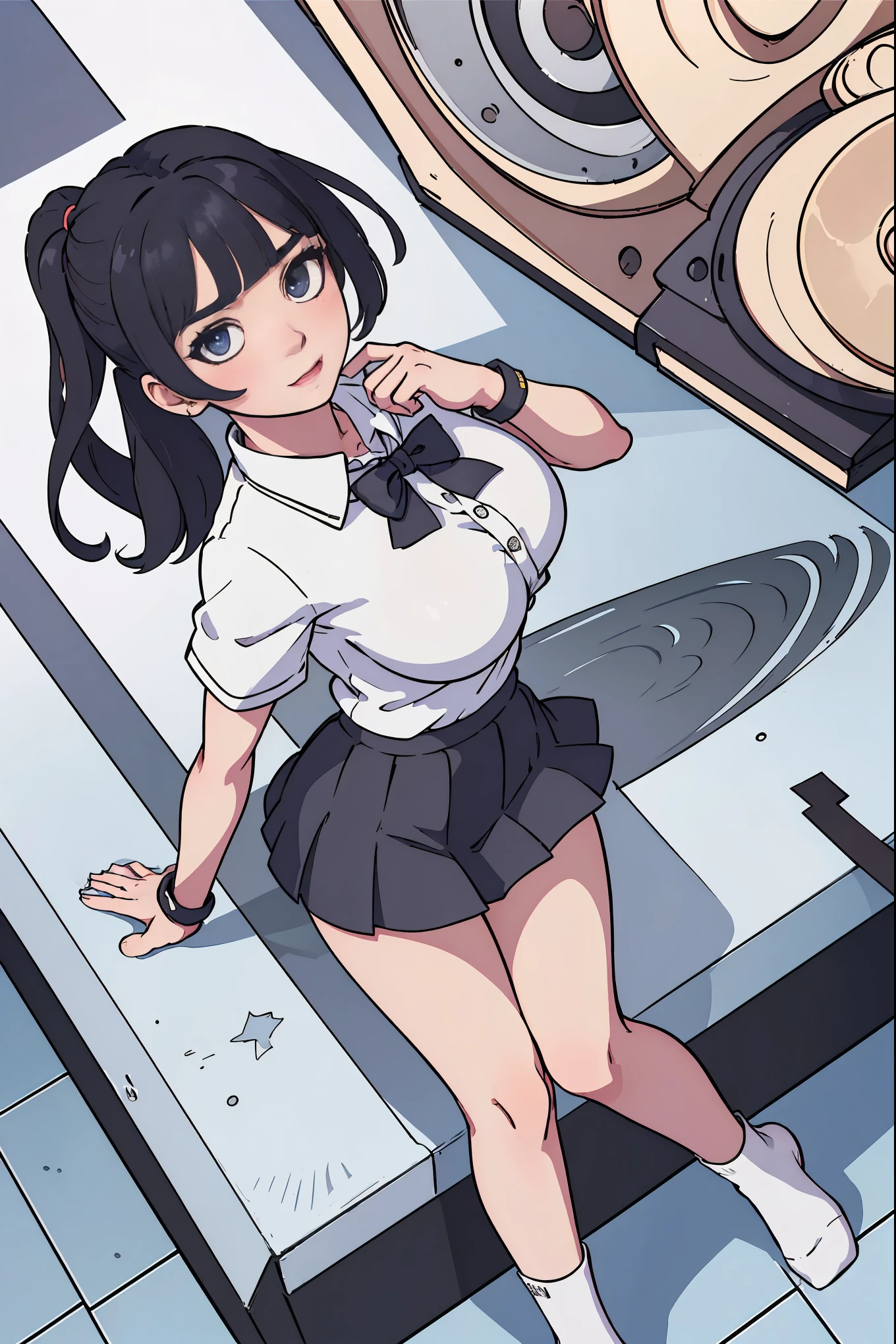 (Best quality:1.1), (Masterpiece:1.2), Highqualityshadow, Beautiful detailed, Beautiful face, Detailed eyes，Depth of field, A high resolution, Best shadow, Best illumination, 1girll, view the viewer

there is a woman in a short skirt and, Short sleeve shirt, open breast, high sock, a hyperrealistic schoolgirl, hyperrealistic schoolgirl, realistic schoolgirl, photorealistic anime girl render, photorealistic full body, hyperrealistic full figure, photorealistic perfect body, casual pose, seductive anime girl, smooth anime cg art, Blunt bangs


anime girl perfect body in a very short skirt and a bow tie posing, a hyperrealistic schoolgirl, realistic schoolgirl, hyperrealistic schoolgirl, full body portrait of a short!, anime full body illustration, wearing short skirt, wearing a short skirt, render of a cute 3d anime girl, full body illustration, huge breast, super short skirt, shy girls, wearing glasses, pony tail long hair, black hair, pantie, mini skirt, short skirt, very short skirt, open breast, Split buttons, thicc, sexy pose
masterpiece,best quality,best illustration,hyper detailed,1 girl,solo,,glamorous,blushing,

gigantic breasts,large,((gigantic_breasts))),（Re-emulsification）