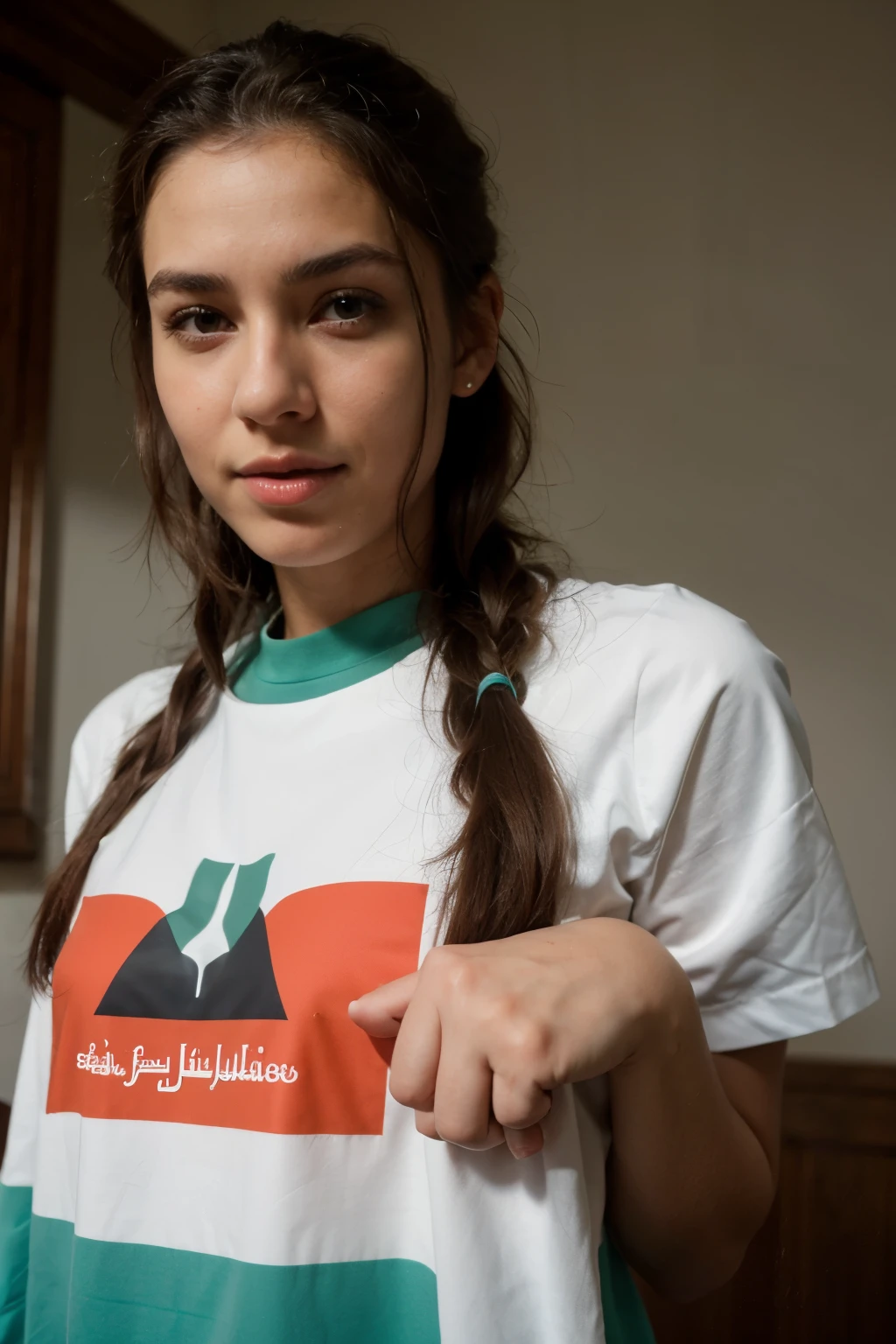 Ein Mann mit einem algerischen Trikot
