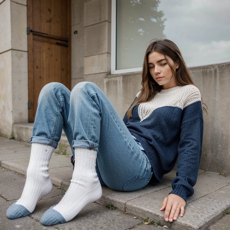 Also die meisten haben Karottenjeans an, im Hochwasserstyle und der ist nicht gewollt, You can also wear grandma's self-knitted socks with it, ganz nach oben gezogen und auch gern crocs dazu, The jeans are of course at least 20 years old, mit schön durchgewetzten Stellen und viel zu eng am Schritt 🙈 und wahlweise noch nen Strickpulli, but not the nice kind either, but the ones in I still have some wool left over and I'll just knit all the leftovers into a sweater 😂. Some people don't even comb their hair in the morning and you can tell by the position of their hair which side they slept on....it's about men