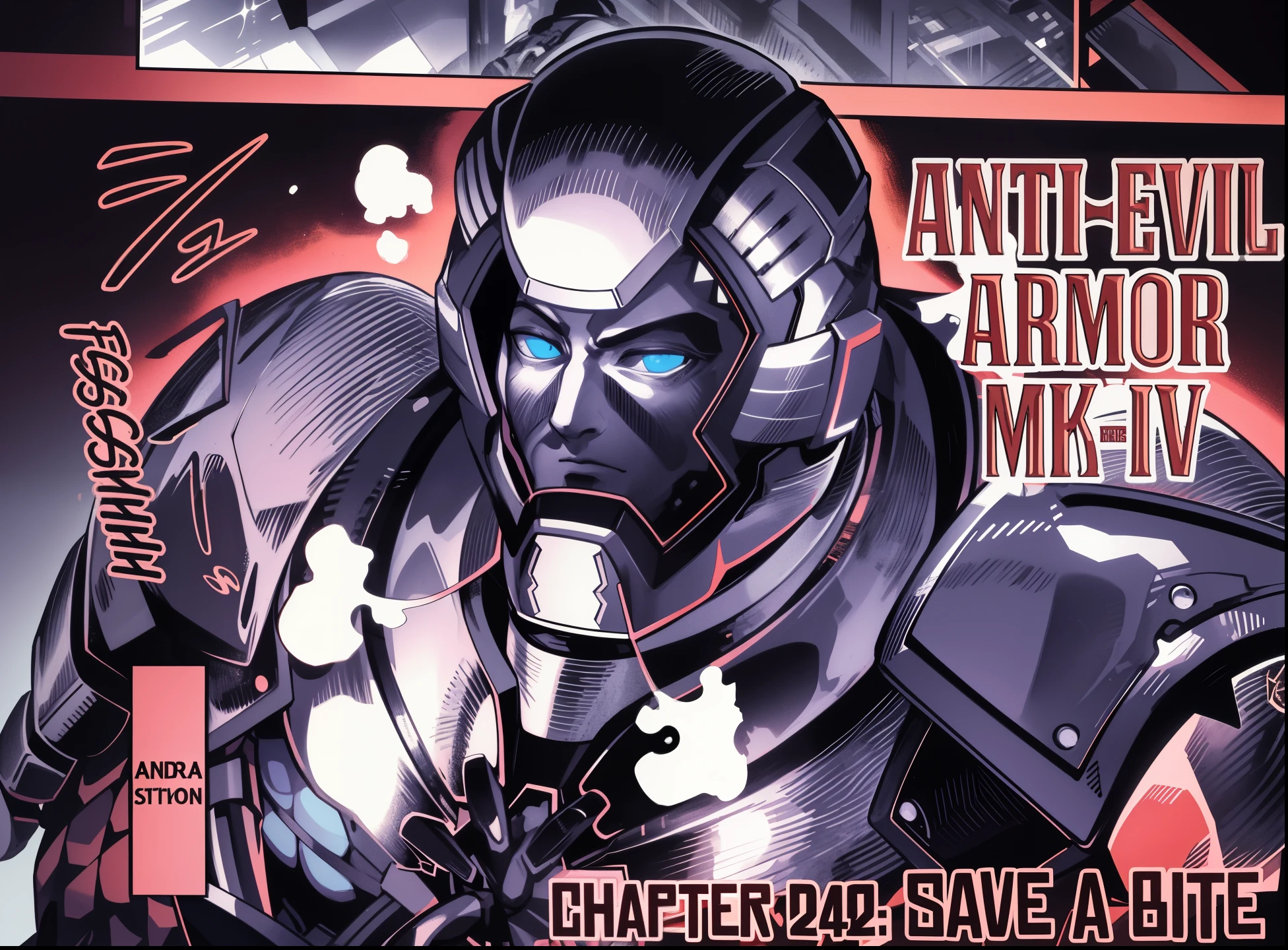 Image of a man in super protective armor..