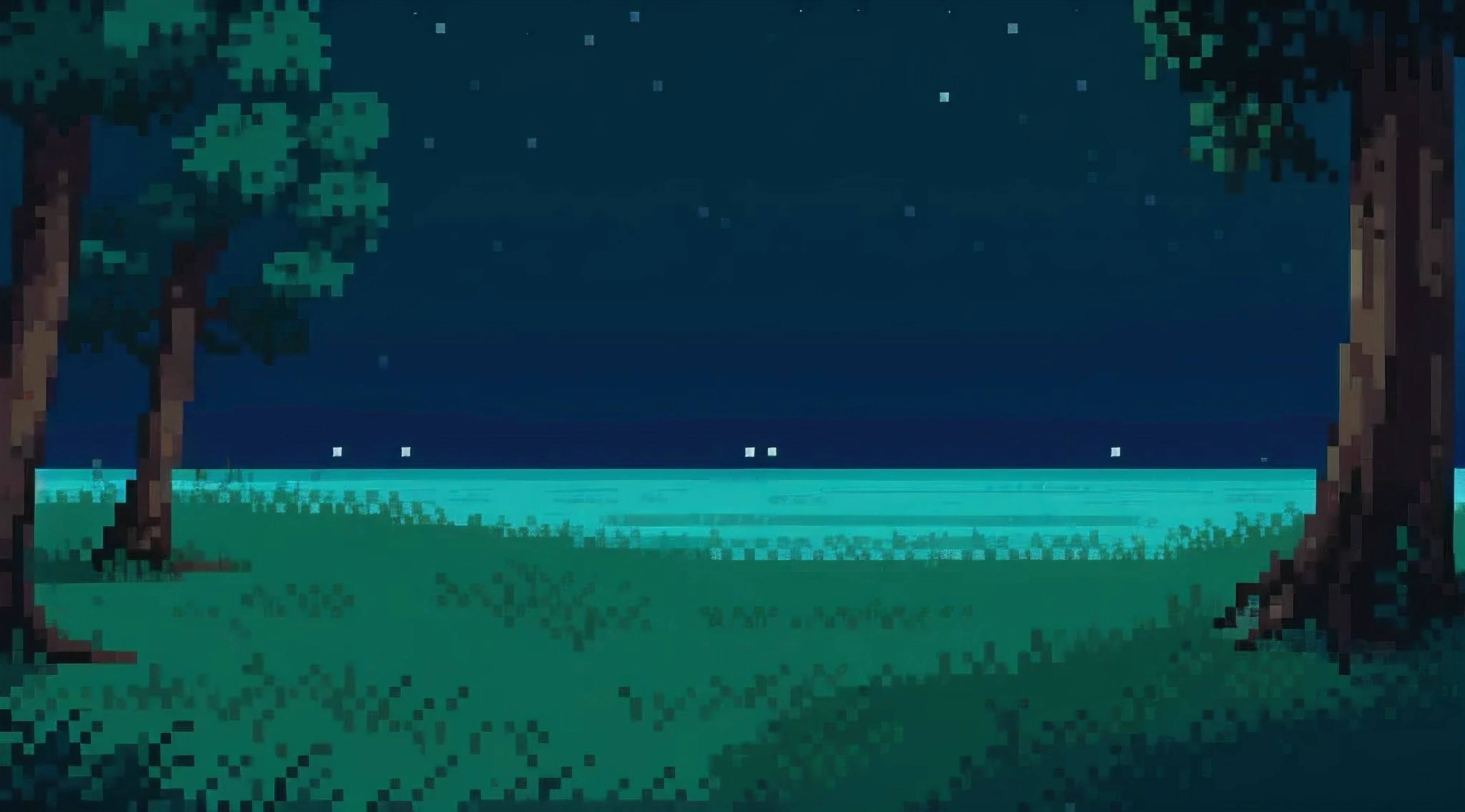 background , Lo Fi vibe , nature , night time , dark blue vibe