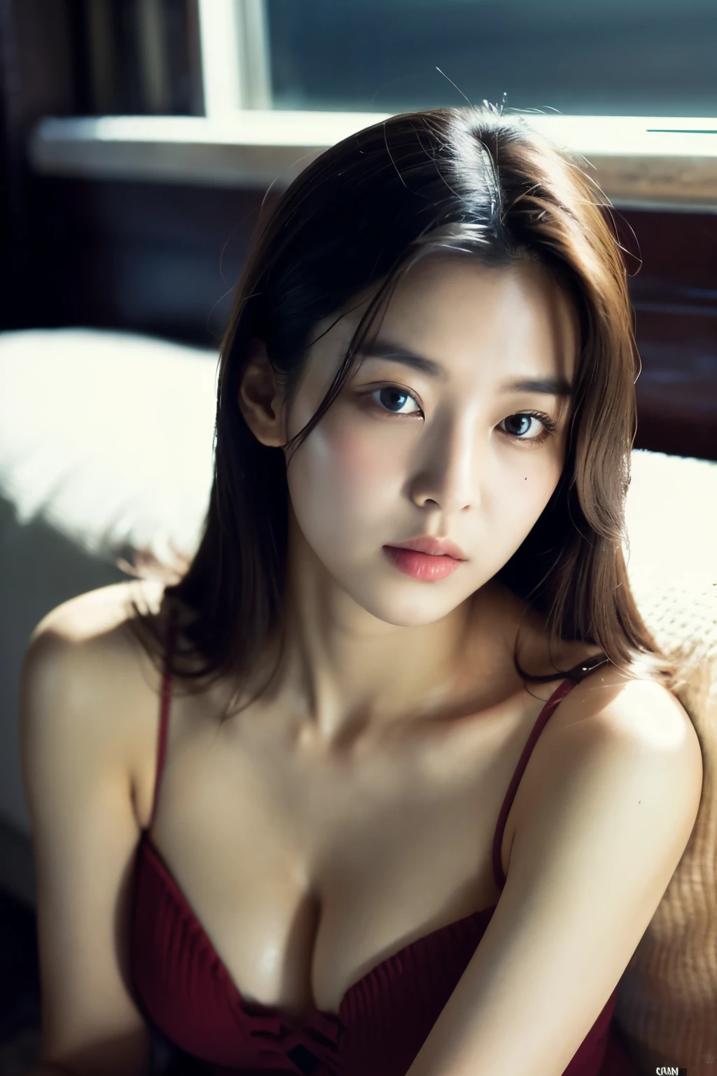 ((best quality)), ((masterpiece)), (Cinematic Aesthetic:1.4) Photo of a beautiful korean fashion model, sexy face, cute face