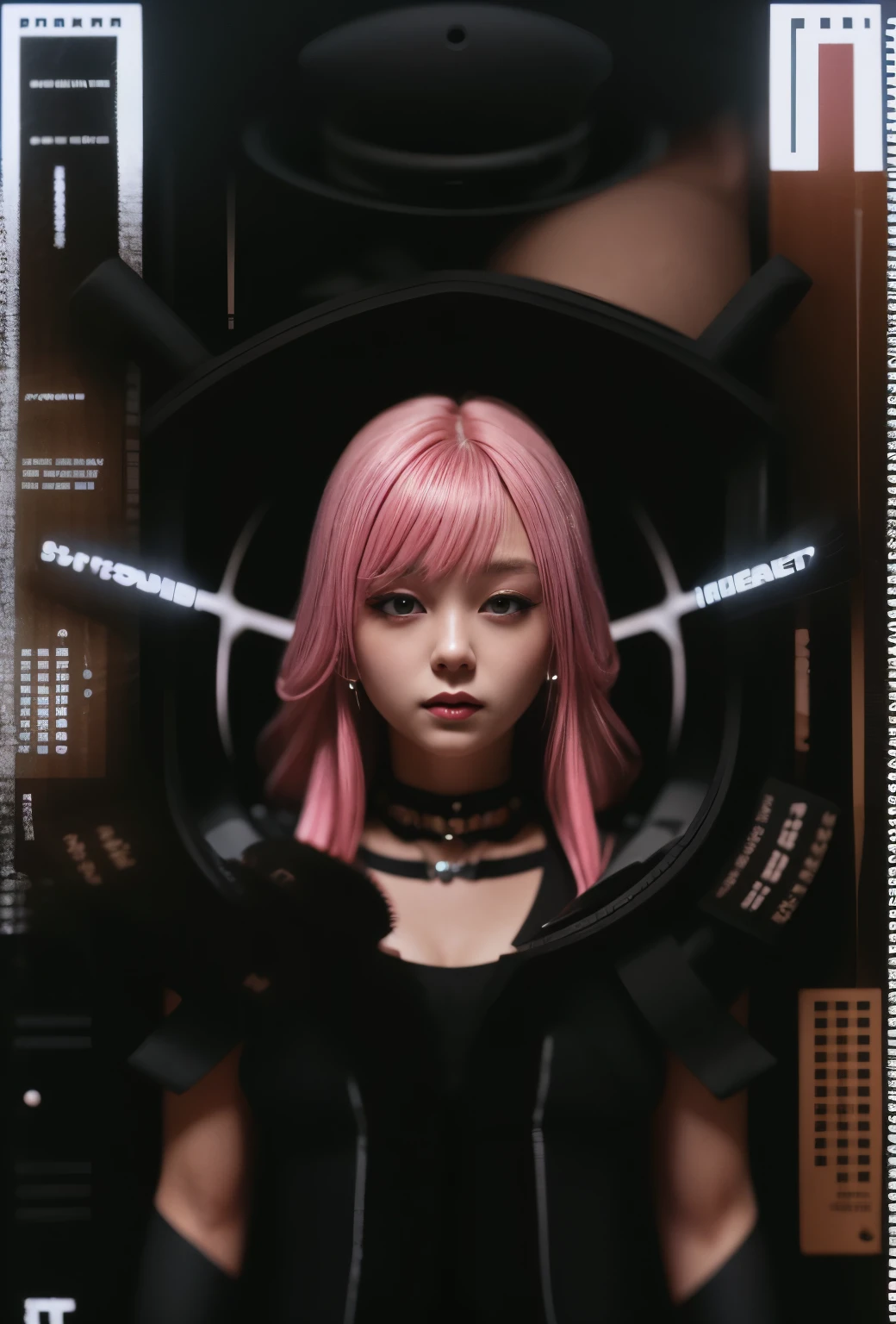 Full body like，Anime girl with pink hair and futuristic costume in the city, Hyper-realistic cyberpunk style, cyberpunk anime girl, Digital cyberpunk anime art, dreamy cyberpunk girl, Anime style. 8K, female cyberpunk anime girl, digitl cyberpunk - anime art, portrait anime space cadet girl, the cyberpunk girl portrait, beautiful cyberpunk girl face, anime styled 3d, photorealistic anime girl rendering，(RAW photo:1.2)，camel-toe，Hollow-out on，sweat leggs，White liquid， Smooth pink skin, shiny metallic glossy skin, Shiny, 　spread their legs　M-shaped legs,angry look,sullenness,Irritated，white liquid all over body，Full body like