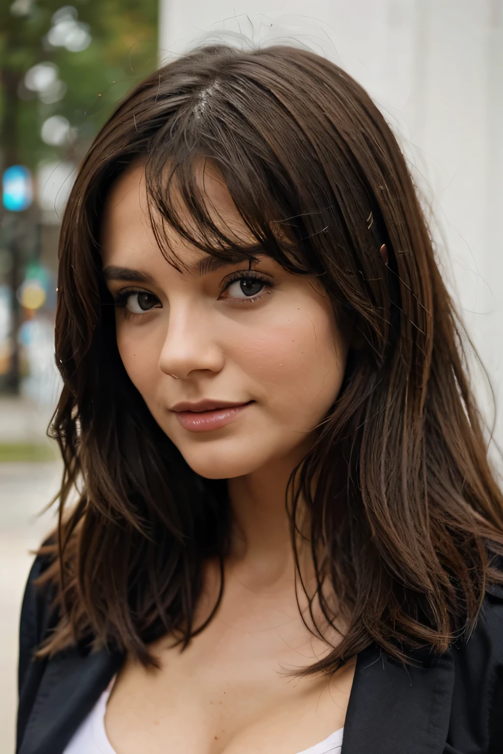 brunette woman