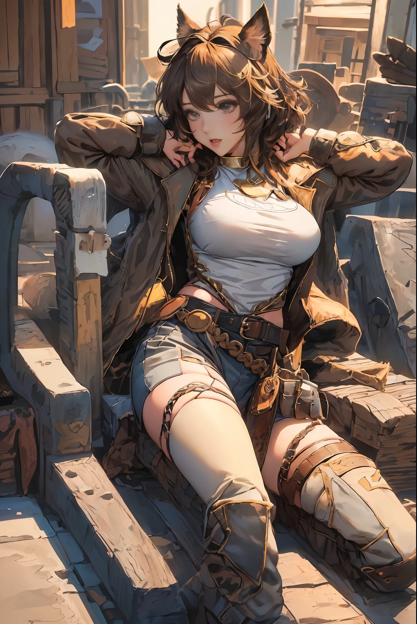 ((Masterpiece)), ((Best Quality)), ((High Detail)), ((Realism)) Woman without pants --auto --s2