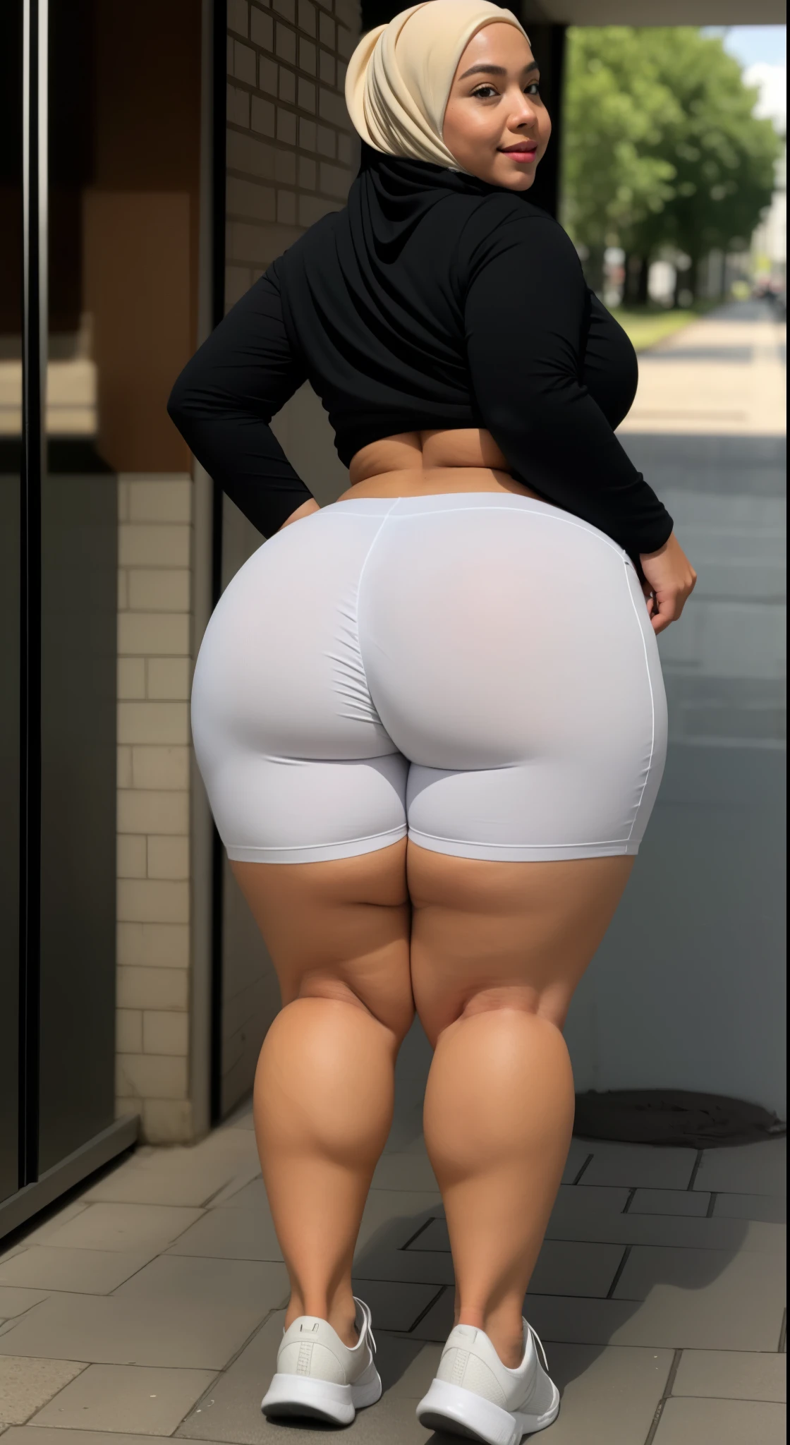 ((HIJAB MALAY GIRL)), ((BBW)), SHORTS, HUGE WIDE BUTT, WIDE BUTT, 63 YEAR OLD METURE women's, METURE women's, HOLE BUTTS, (WHITE LIPS), walking in the street of London, LEGGING