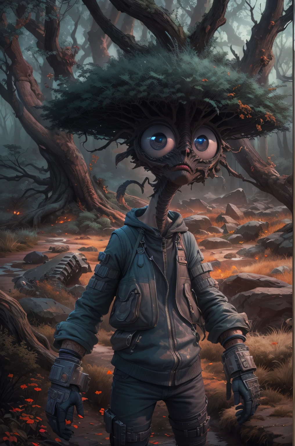 full-body-shot,beggar niobium Manganite The Alien Entity, babychild, wants eat,survival in criminal city of future,Cinematic,soft colors, Technicolor,natural skin textures, hyper realisitc, hyper detailed,Extremely detailed,High contrast,Masterpiece,Realistic,Ultra Detailed, intricate details,realistic humid leather,extremly intricate,Epic Realistic, cinematic style,irina yermolova,high contrast,extremely detailed, [deep night landscape],masterpiece,intricate details,faded,eyes extremely detailed, high detailed eyes,8k resolution,RAW,retina, Nikon Z9,China,Silverclaw,The Dark Hedges of Northern Ireland,earlier winter