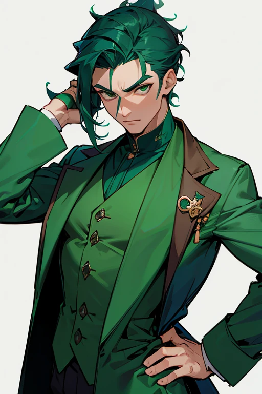 quero agora um avatar masculino com as mesmas caracteristicas com roupa verde