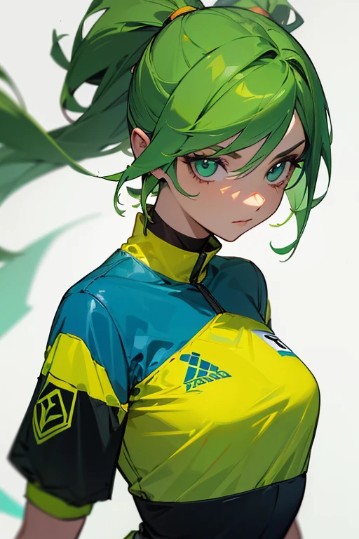 (mature female),((gaia:1.2)),((lovesome )),(rich:1.8),((masterpiece, best_quality, highest quality)), (perfect detail, perfect skin:1.2), (((HD))), insanely detailed, absurdres, ultra-highres, raw photo,(rating_explicit), (score_9, score_8_up, score_7_up, score_6_up, score_5_up, score_4_up, high res, 16k),
BREAK
1girl,solo,
((makeup:1.2)), (eyelashes, eyeliner, eyeshadow, eyelashes, long eyelashes), (aqua eyes), (light red lips),
((green hair)),colored tips, parted bangs, big hair, hair over breasts, cornrows,
BREAK
gem, gold, silver, diamond, glint, sapphire, ruby, emerald, pearl, amber, obsidian, choker, earrings, bracelet,
(((hiking style clothing))),(((track suit:1.4))),
BREAK
<lora:Breats:1.4>, (round breasts), (shiny skin), ((colored skin, dark skin:1.2)),[[cameltoe]],
happy smile, closed mouth,
extremely detailed 8K wallpaper, highres, beautiful detailed, high detailed skin,cinematic lighting,(((perfect female body,narrow waist, narrow hips))), perfect symmetrical face, ultra cute girl, ultra cute face, ultra detailed eyes, ultra detailed hair, ultra cute, ultra beautiful,((ultra detailed background)), ((background, luxury bedroom)),
((cowboy shot)),((standing)), ((spread legs:0.8)), ((looking at viewer)), (from above:0.8),
<lora:add_detail:0.7> <lora:ImageEnhanceL:0.3> <lora:weight_slider_v2:-1> <lora:epi_noiseoffset2:0.8> <lora:naughty_to_nice_v3:1> <lora:time_slider_v1:1> <lora:fashion:0.3> <lora:thicc_v2.3:-1>