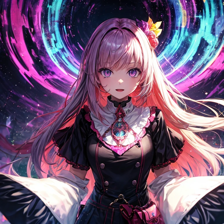 p4a psychedelic 1girl,
