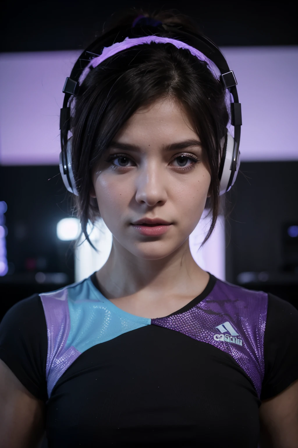 Blue and purple styled gamer background