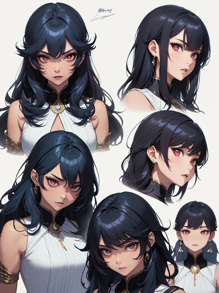 ((master-piece)),(((bestquality))),(Character design sheet, Same character..., Front, side), A Beautiful Girl,blue hair, albio, Red Eyes, long-haired, annoyed, ใบFrontเท่านั้น, Separate from each other..., fins, balance, jewelry, sharpt teeth, shouting, sparkling eyes, high-detail, ((4 expressions)), Jungle theme, ((ตกสะเก็ดบนใบFront, Glossy lips, Glossy skin, (((มีสี่Frontเท่านั้น))), (((Only four references)))