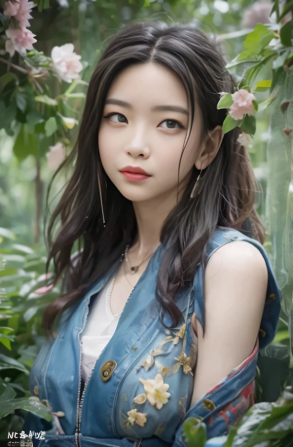 (Best quality at best,8K,Huang Li,A beautyful girl, (Half a body:1.2), (:1.5),(NSFW),Outdoor sports,white backgrounid，Acrylic paints，（（splash of color，Splash ink、splash of color））， photoactual,actual,photography,tmasterpiece,Best quality at best,ultra - detailed,themoon,flowers blooming,Eau,Nopan,The bust is too big to fit in，Japan goddess, The skin is wet and shiny!!,, photorealistic perfect body, Realistic gravure idols, Hyper-realistic picture, beautiful detailed body and face，face illuminated, 动态照明, max detail, The content is very detailed,, Genuine skin, exquisite facial features, May trigger negative emotions)