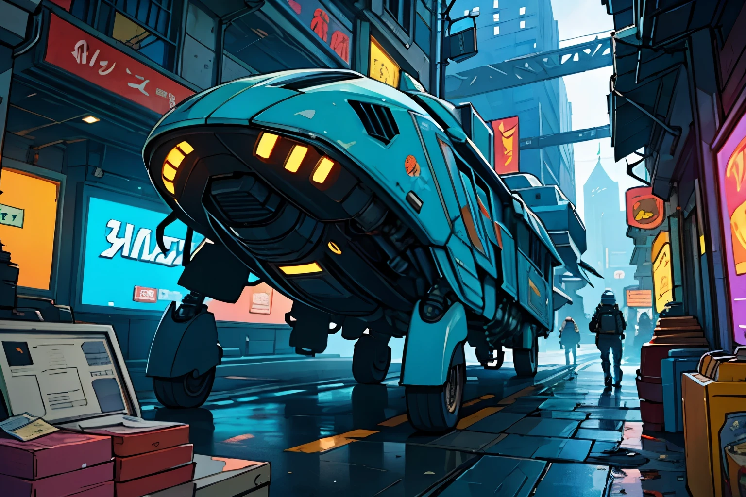 store a futuristic city (Scenario 1.5)