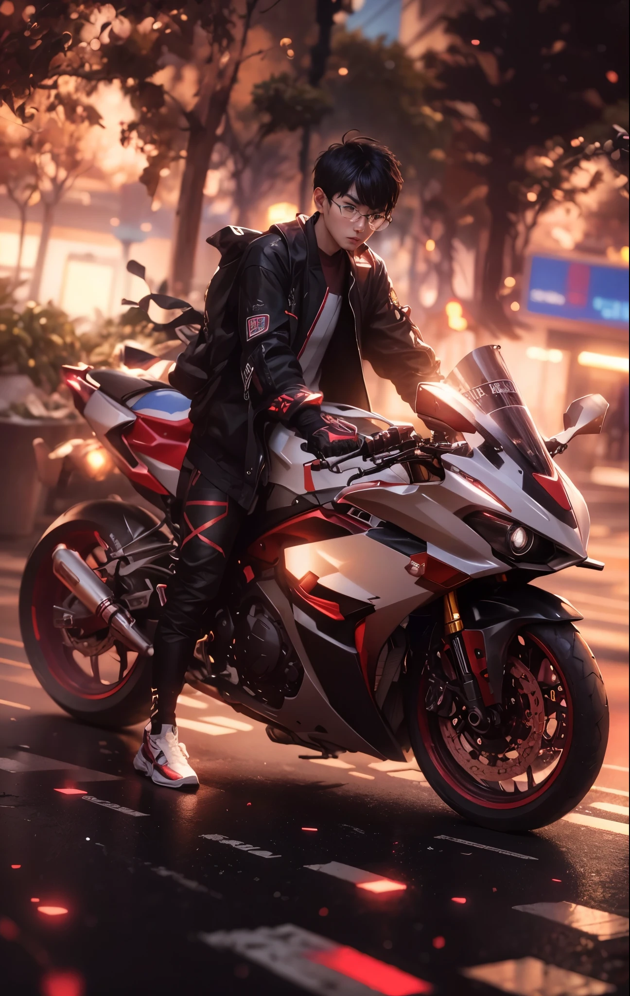 (hiperrealisme:1.1),(detail:1.2),8k,cyberpunk,korea boy, detail face,check background, bokeh